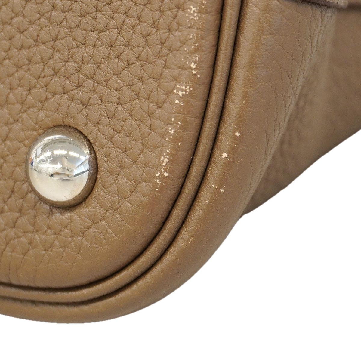 Hermes Handbag Bolide 31 Taurillon Clemence Etoupe Silver 2-Way Bag — view 6