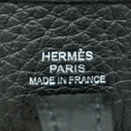 Hermes Shoulder Bag Evelyne TPM Taurillon Clemence Black Silver — view 5
