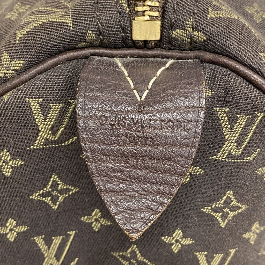 Louis Vuitton Handbag Monogram Mini Lin Speedy 30 Ebene — view 5