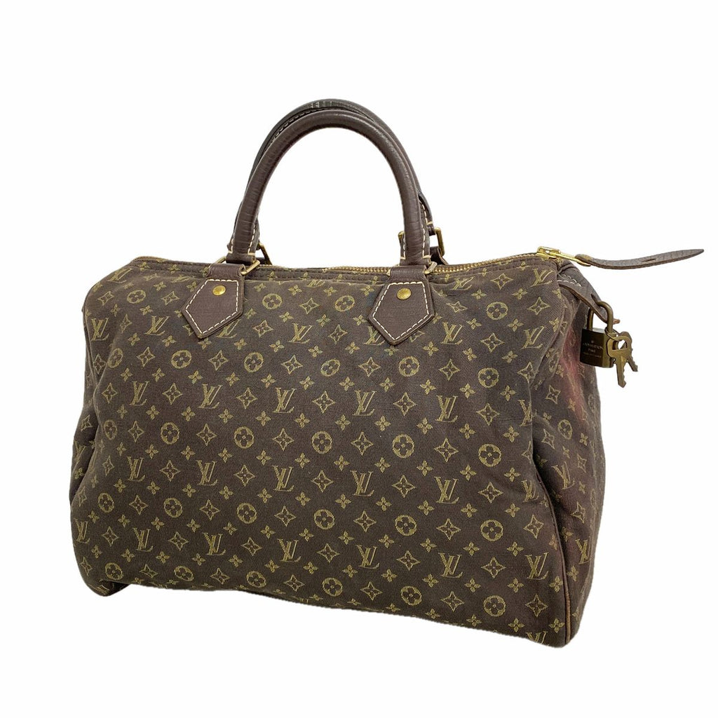 Louis Vuitton Handbag Monogram Mini Lin Speedy 30 Ebene