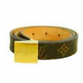 Louis Vuitton Belt Monogram Ceinture Carre Brown
