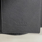 Gucci Key Case Guccissima Leather Black Champagne Gold Key Holder — view 4