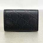 Gucci Key Case Guccissima Leather Black Champagne Gold Key Holder — view 5