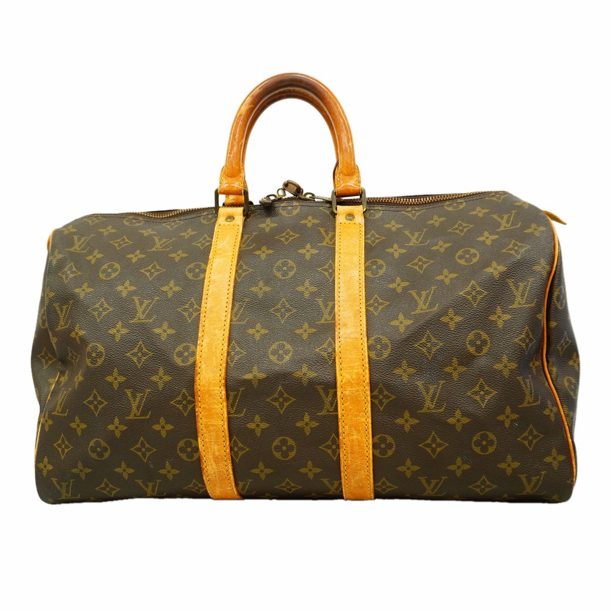 Louis Vuitton Boston Bag Monogram Keepall 45 Brown