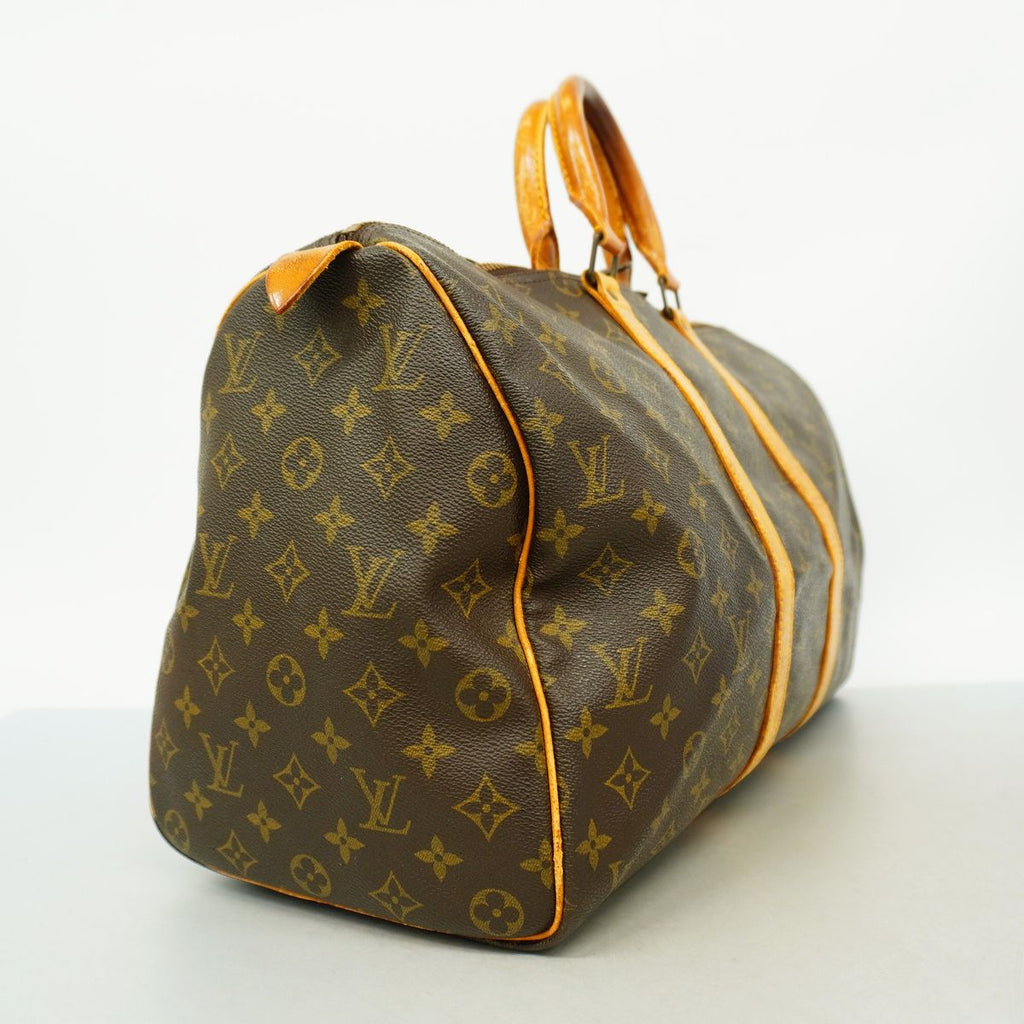 Louis Vuitton Boston Bag Monogram Keepall 45 Brown — view 2