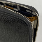 Hermes Wallet Azap Long Silk'in Veau Epsom Black Silver — view 6