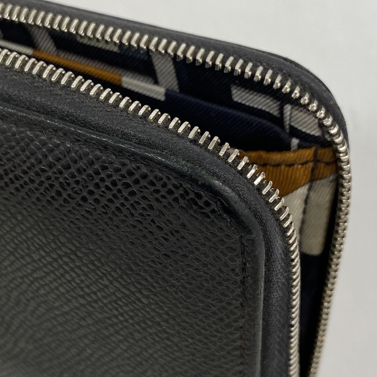 Hermes Wallet Azap Long Silk'in Veau Epsom Black Silver — view 6