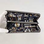 Hermes Wallet Azap Long Silk'in Veau Epsom Black Silver — view 3