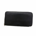 Hermes Wallet Azap Long Silk'in Veau Epsom Black Silver