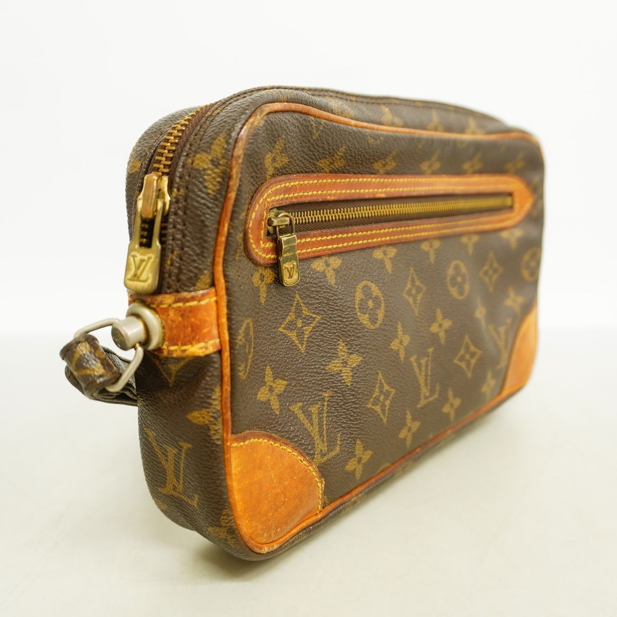Louis Vuitton Clutch Monogram Marly Dragonne GM Brown — view 2