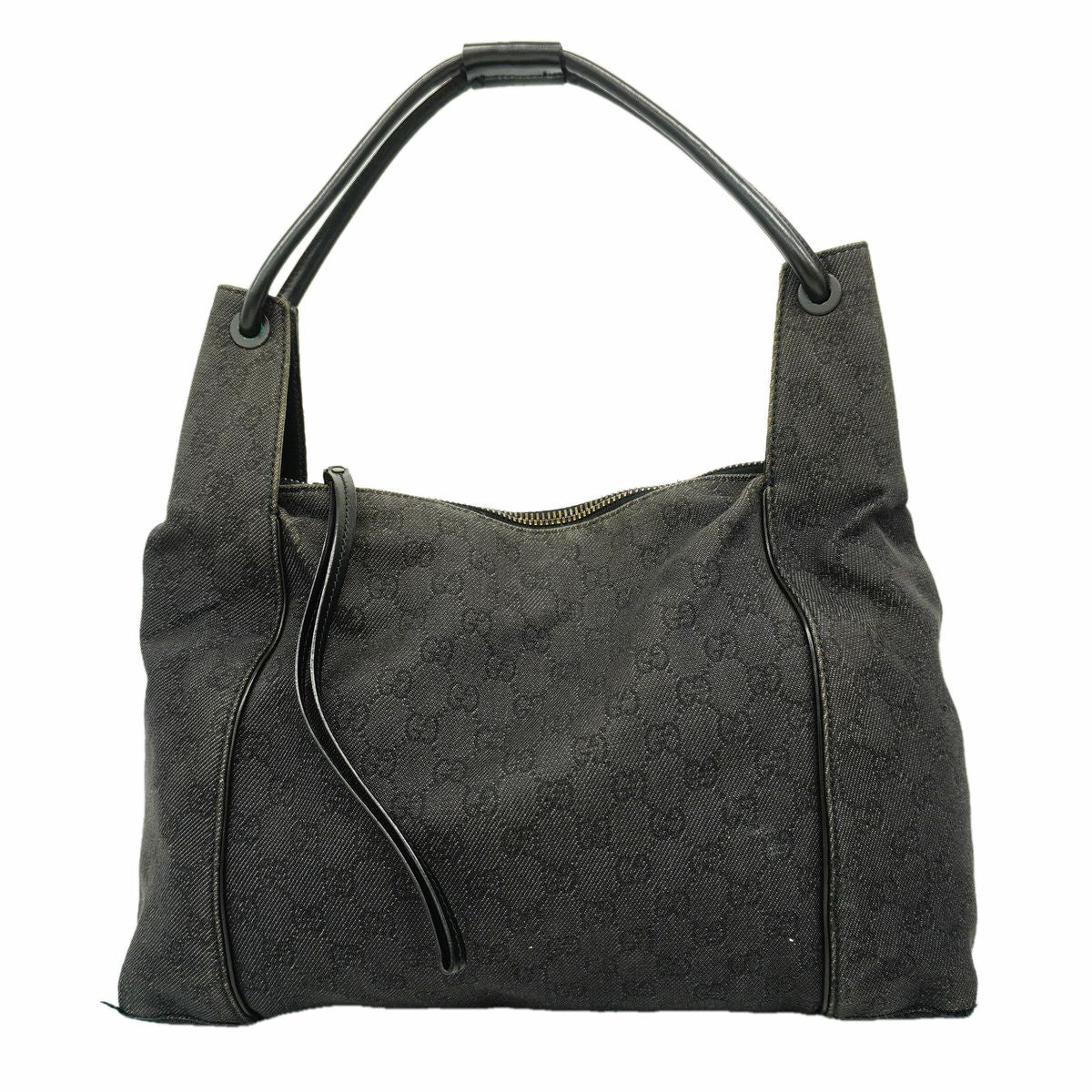 Gucci Shoulder Bag Denim Black