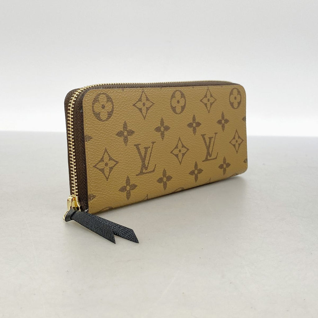 Louis Vuitton Wallet Monogram Reverse Portefeuille Clemence Brown — view 2