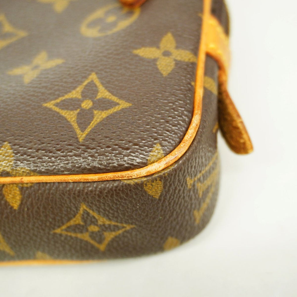 Louis Vuitton Shoulder Bag Monogram Pochette Marly Bandouliere Brown — view 7
