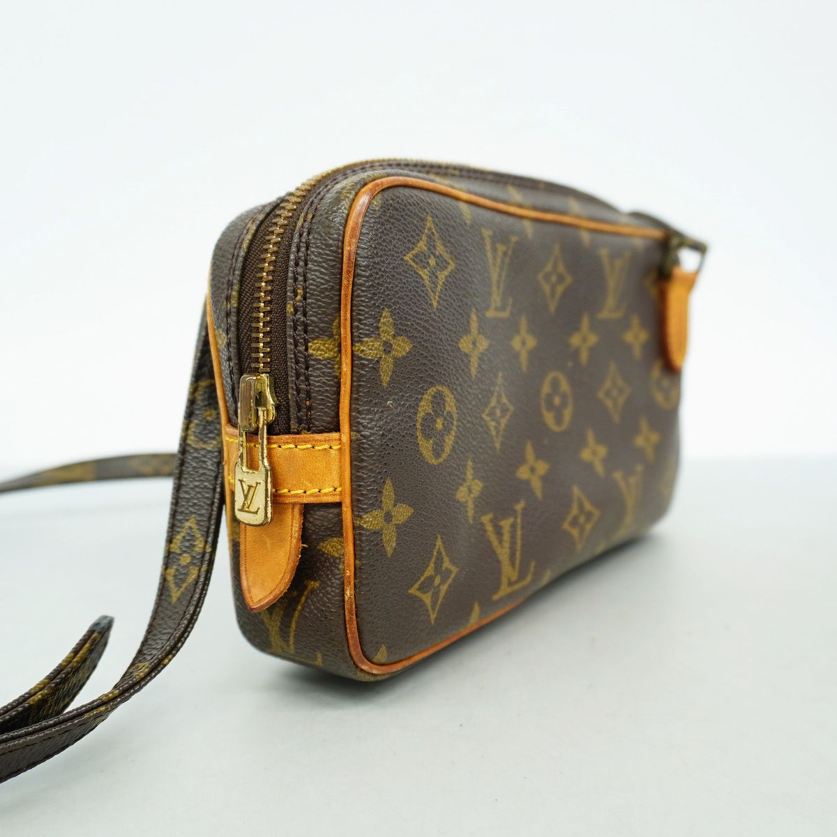 Louis Vuitton Shoulder Bag Monogram Pochette Marly Bandouliere Brown — view 2