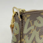 Louis Vuitton Pouch Monogram Graffiti Pochette Accessoires Brown Khaki — view 6