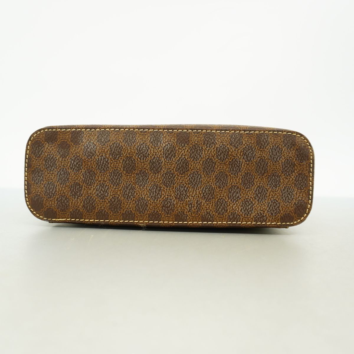 Celine Vanity Bag Macadam Brown Gold — view 3