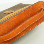 Celine Vanity Bag Macadam Brown Gold — view 7
