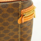 Celine Vanity Bag Macadam Brown Gold — view 6