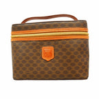 Celine Vanity Bag Macadam Brown Gold
