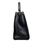 Fendi Tote Shoulder Bag Peekaboo Medium Selleria Calfskin Black Silver — view 4