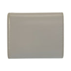 Celine Triomphe Small Flap Wallet Gray Leather Trifold Fold Compact — view 2