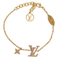 Louis Vuitton Bracelet LV Iconic Enamel Monogram Flower Brown Clair