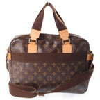 Louis Vuitton Monogram Sac Bosphore 2-Way Shoulder Bag Brown Leather Gold — view 2