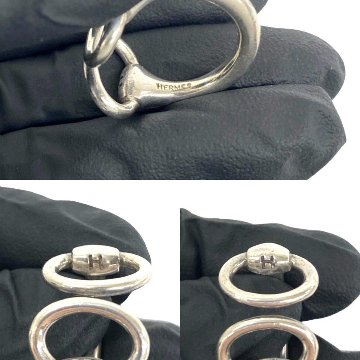 Hermes Vintage Nausicaa Ring 925 Sterling Silver — view 3