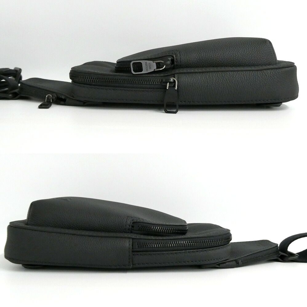 Louis Vuitton Avenue Sling Bag PM LV Aerogram Noir Calfskin — view 4