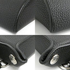 Hermes Vide Poche Bag Black Silver Crossbody — view 7