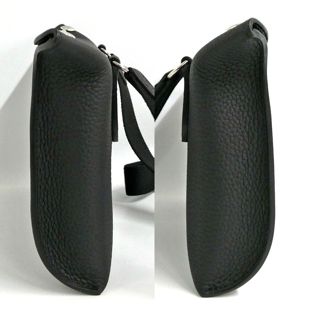 Hermes Vide Poche Bag Black Silver Crossbody — view 4