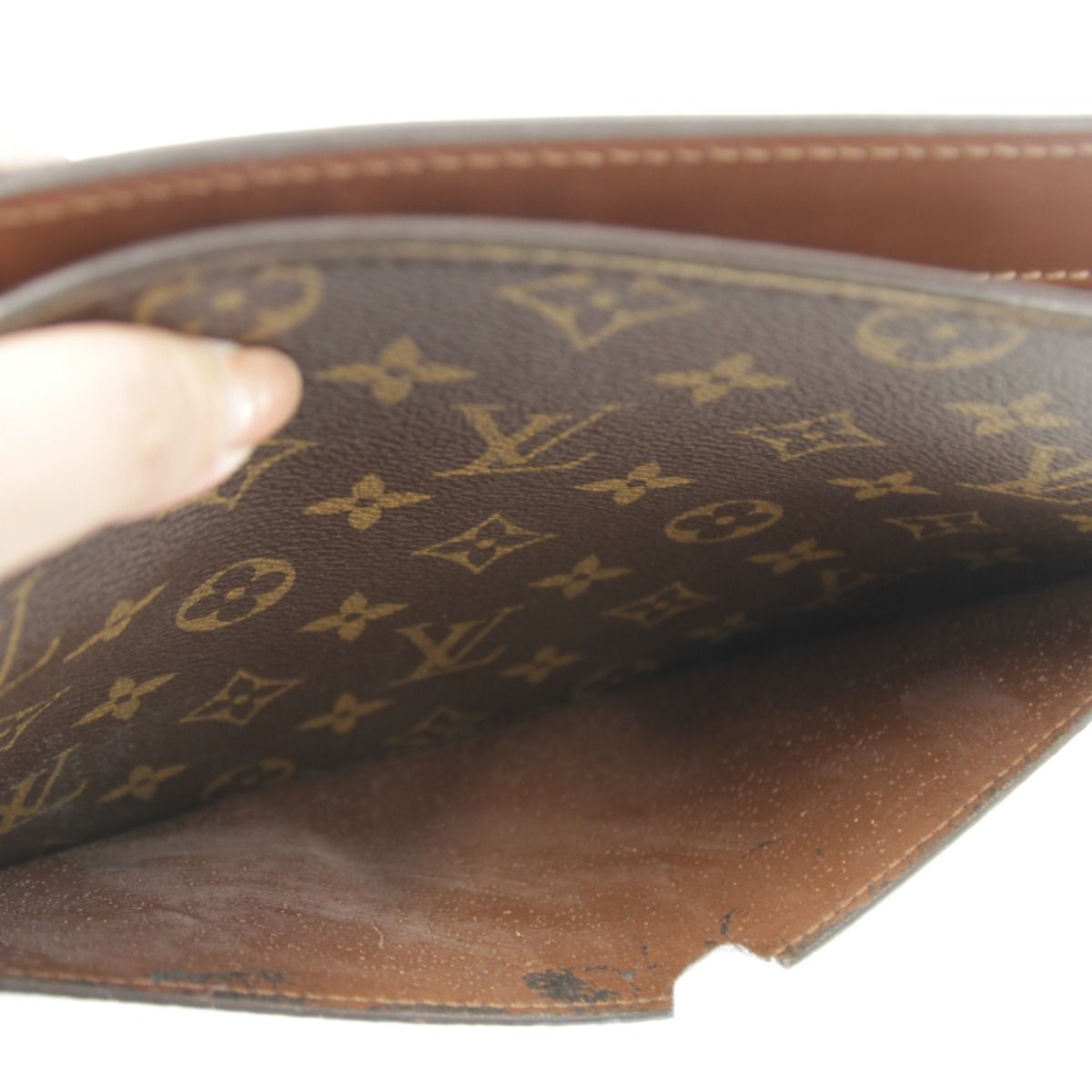 Louis Vuitton Monogram Pochette Homme Second Bag Canvas Brown — view 5