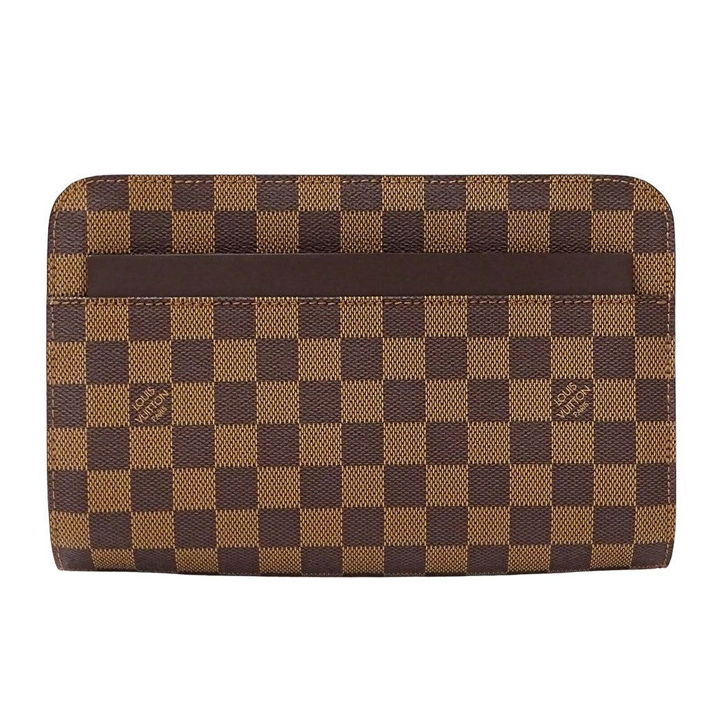 Louis Vuitton Damier Clutch Saint Louis Brown
