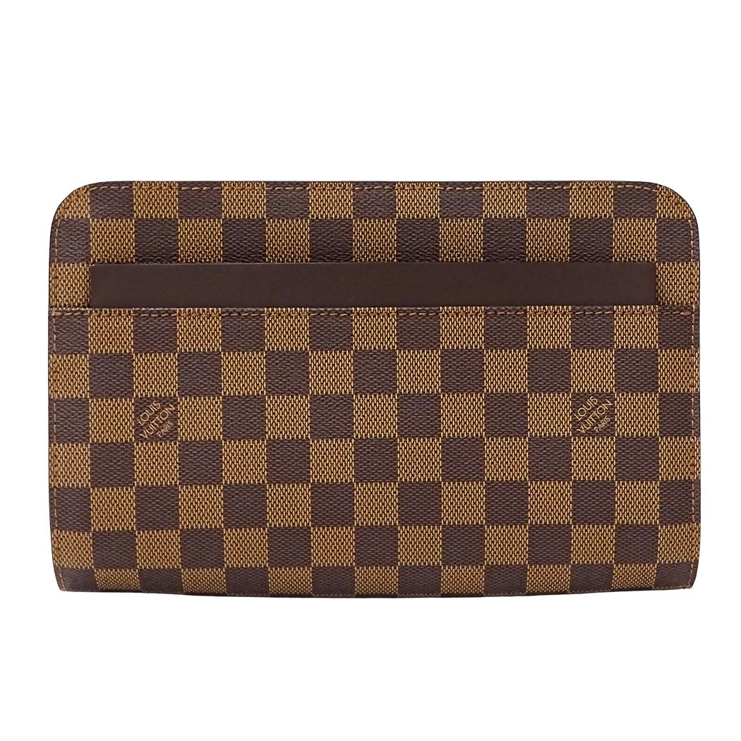Louis Vuitton Damier Clutch Saint Louis Brown