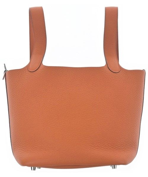 Hermes Picotin Lock PM 18 Taurillon Clemence Orange Gold Handbag — view 2