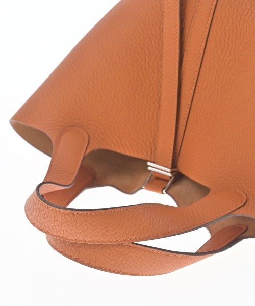 Hermes Picotin Lock PM 18 Taurillon Clemence Orange Gold Handbag — view 8