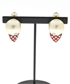 Dior Pearl Earrings Gold — view 2