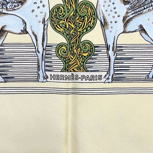 Hermes Scarf Carre 90 As the Silk Goes Gold Large — view 3