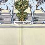 Hermes Scarf Carre 90 As the Silk Goes Gold Large — view 3