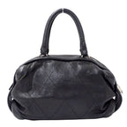 Chanel Wild Stitch Brands Leather Black Silver Mini Boston Bag — view 2