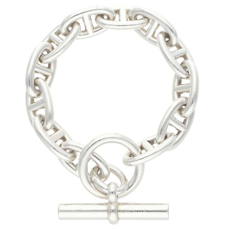 Hermes Chaine D'ancre GM Silver Bracelet