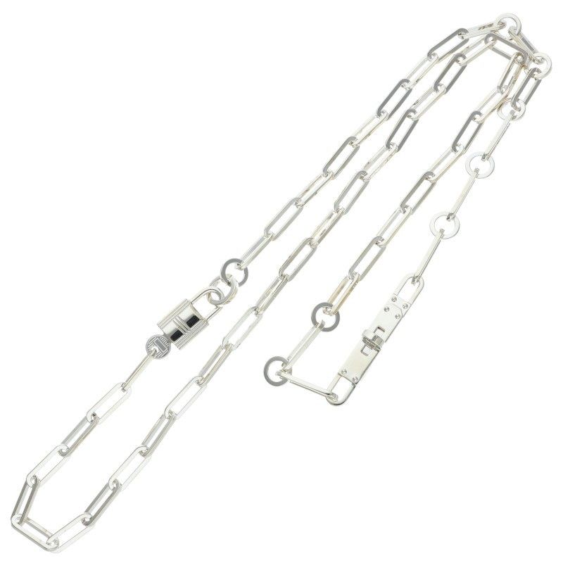 Hermes Kelly Chaine MM Silver Necklace MM — view 2