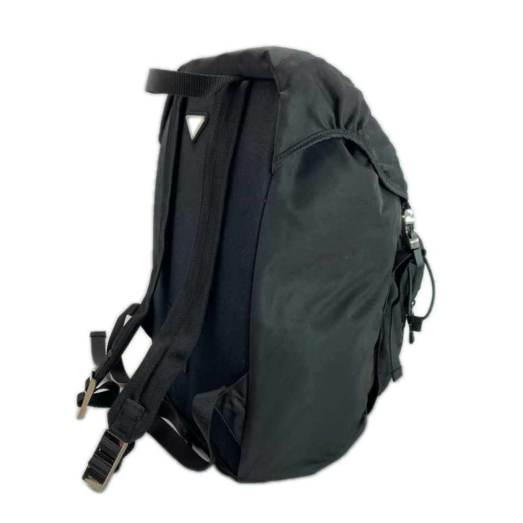 Prada Backpack Black Tessuto Nylon Card Included — view 2