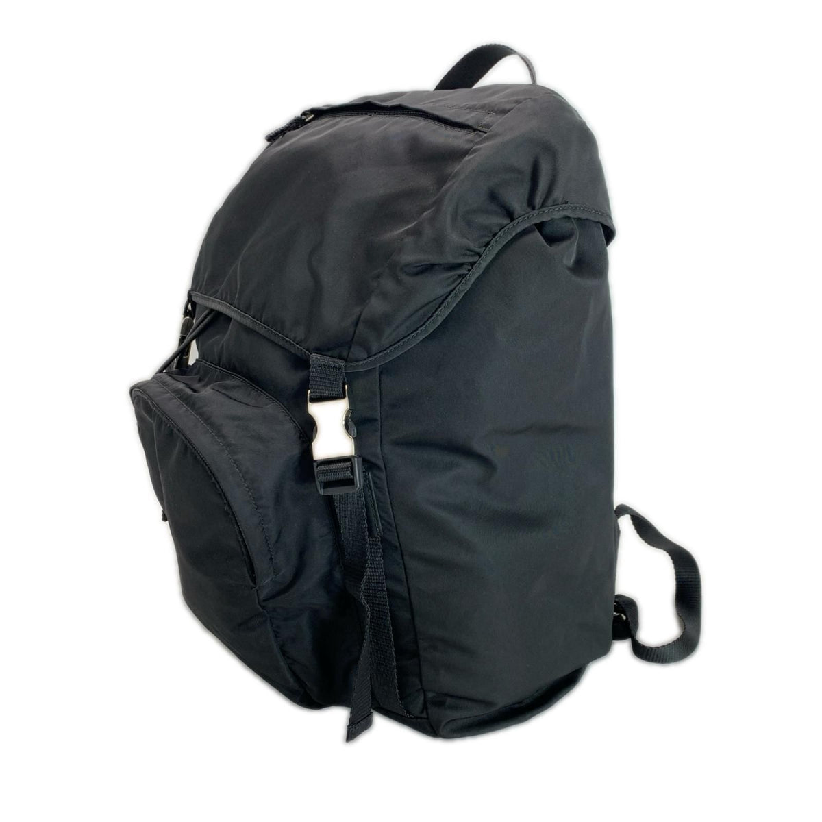 Prada Backpack Black Tessuto Nylon Card Included — view 4