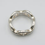 Hermes Chaine D'ancre Enchainee PM Ring 53 Silver — view 6