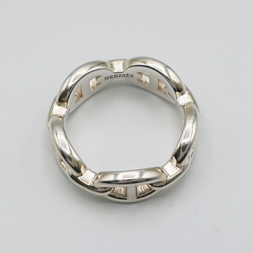 Hermes Chaine D'ancre Enchainee PM Ring 53 Silver — view 6