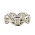 Hermes Chaine D'ancre Enchainee PM Ring 53 Silver