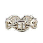 Hermes Chaine D'ancre Enchainee PM Ring 53 Silver