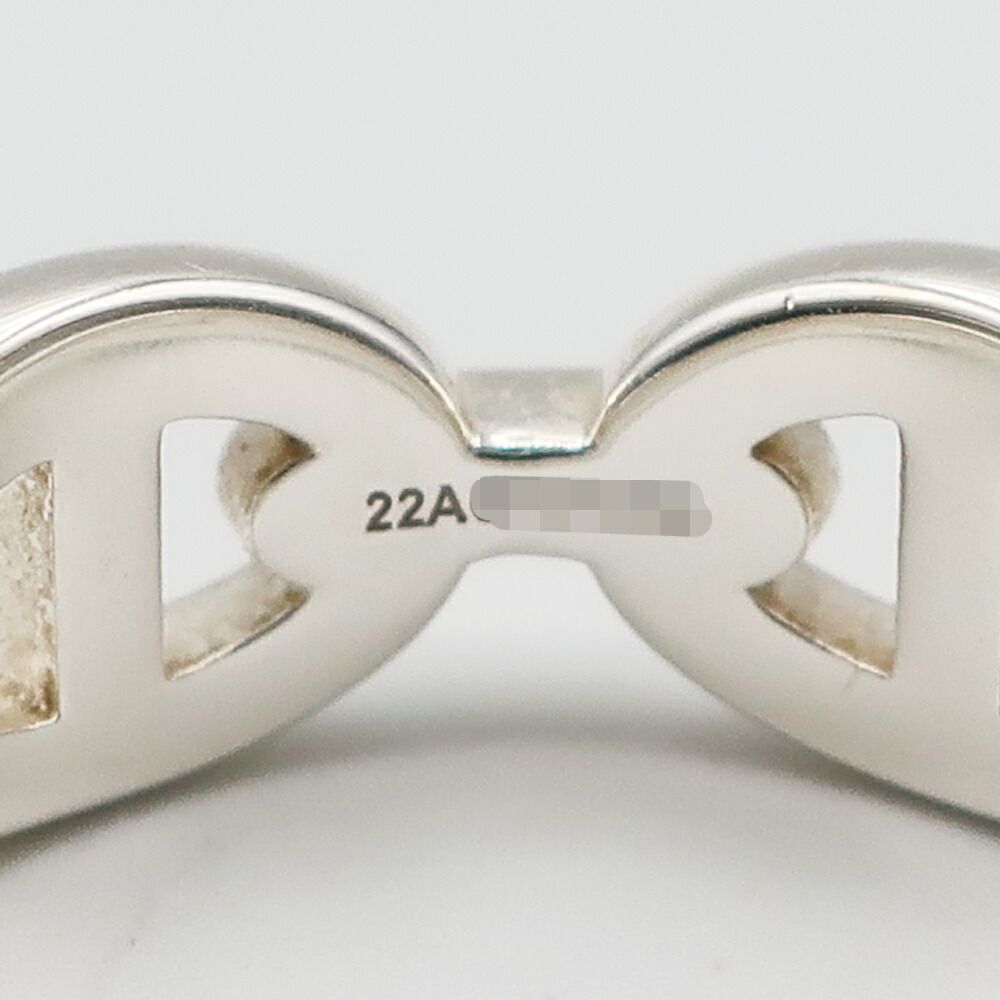 Hermes Chaine D'ancre Enchainee PM Ring 53 Silver — view 3