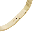 Hermes Mini Clic Kelly Enamel Bracelet PM Bangle Gold Pink — view 5